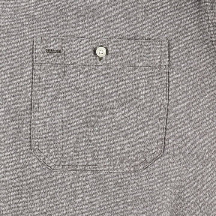 Ralph Lauren POLO by Ralph Lauren WORKSHIRT Long-Sleeve Work Shirt, Men's Size L (approx.) cotton gray type Vintage Second Hand