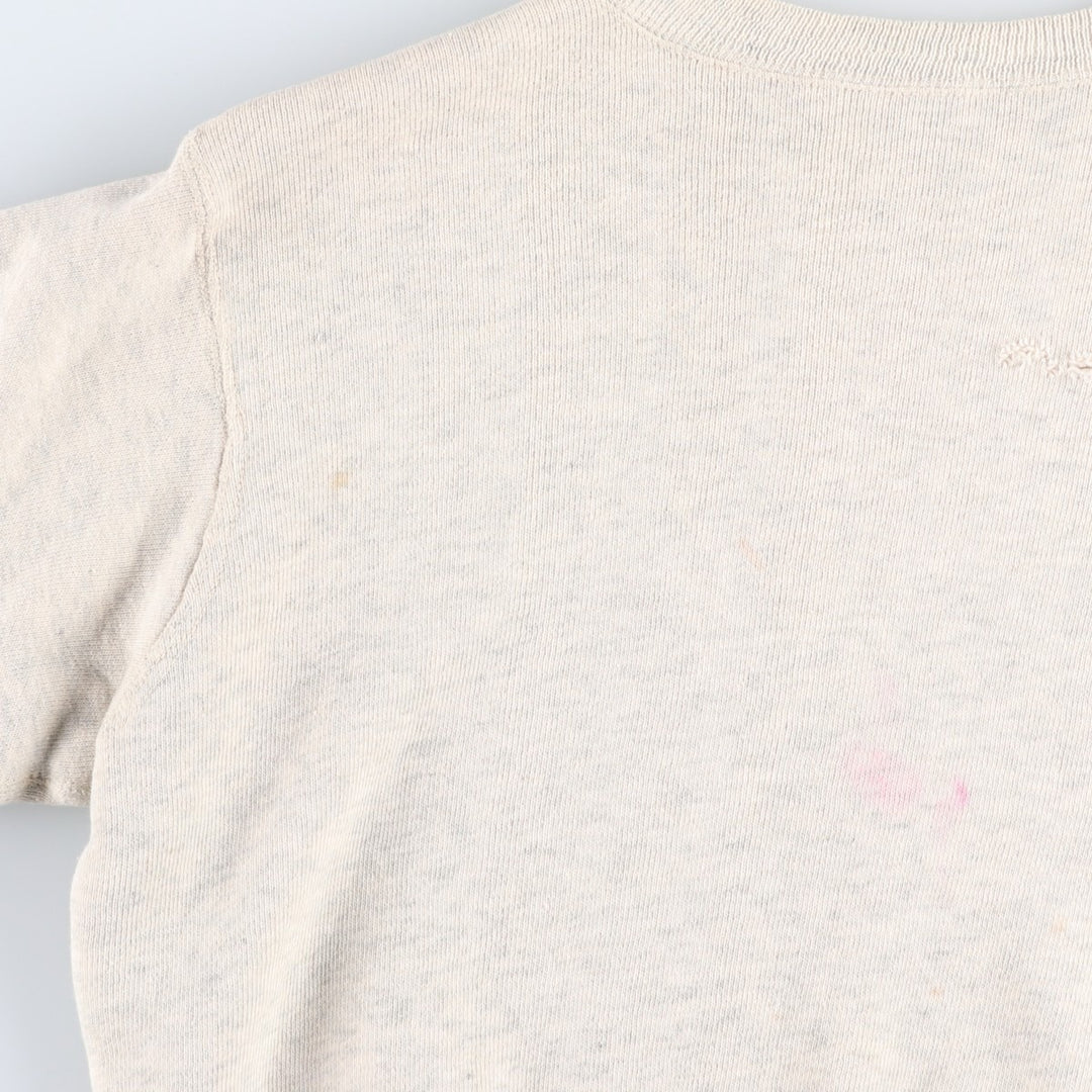 1950s-1960'S Sportswear Ohio Vintage College Sweatshirt, Men's Size M (approx.), Triple Print unclear Beige type Vintage Second Hand