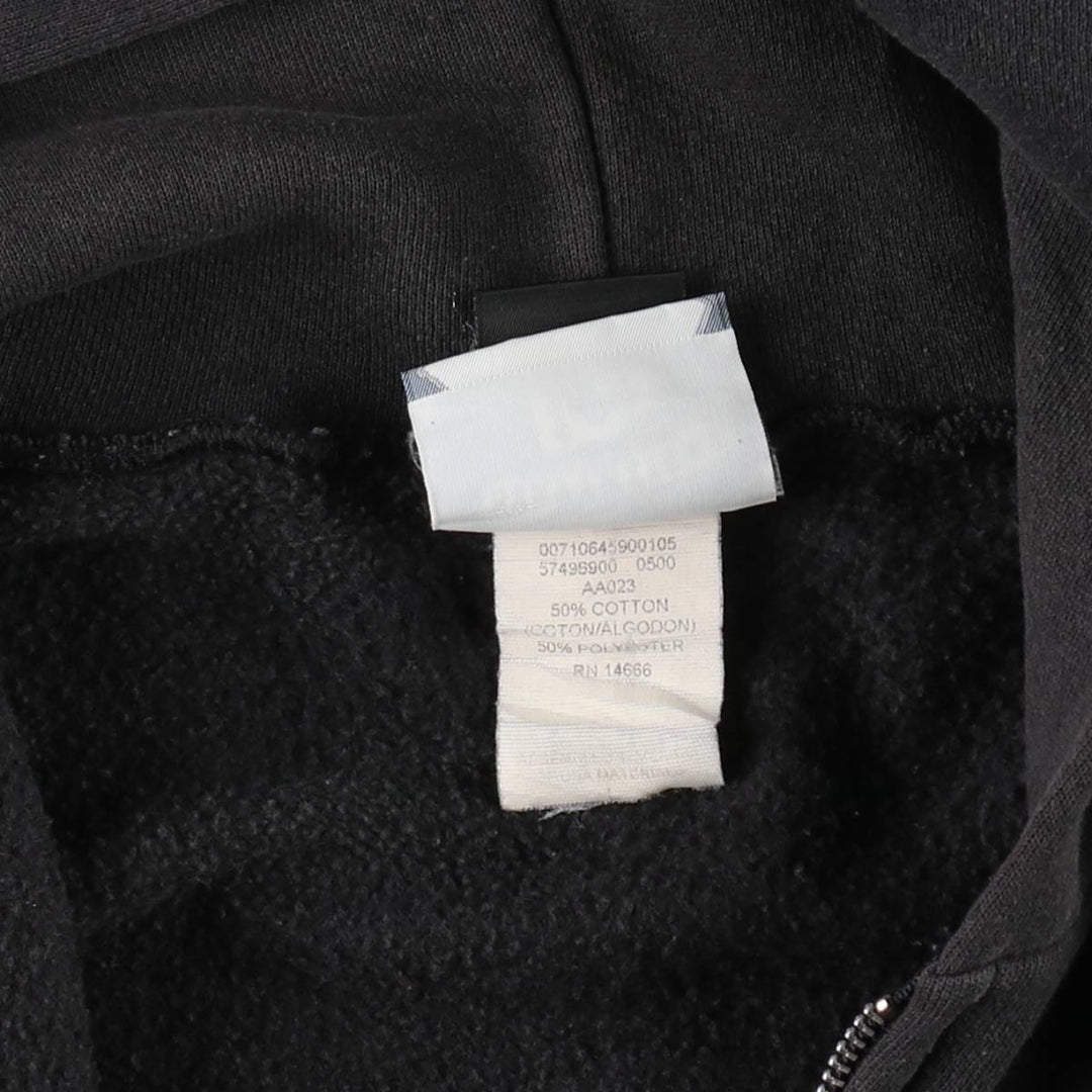 2000'S Lee Harley-Davidson Fire Pattern Full-Zip Sweatshirt Hoodie (Men's Size L) cotton black type Vintage Second Hand