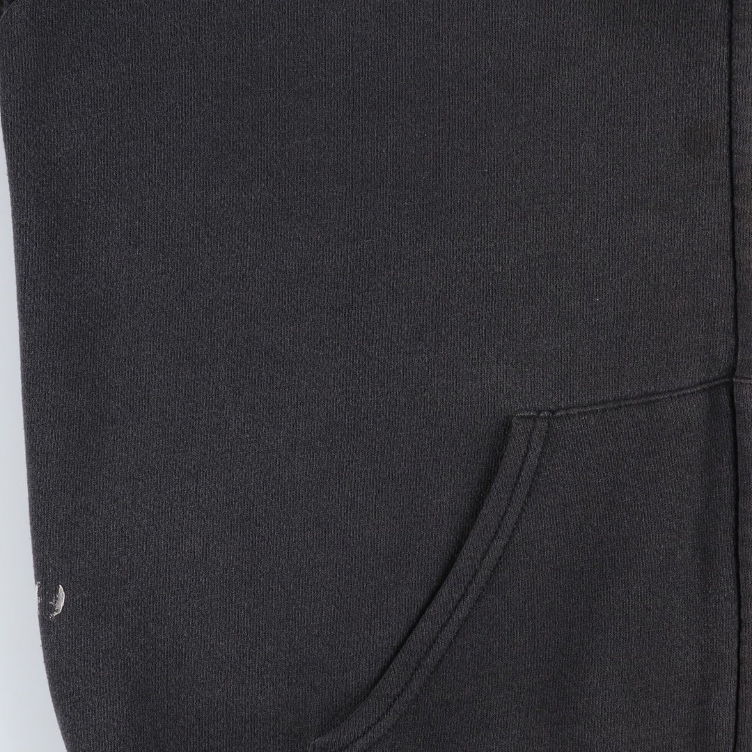 90'S Harley-Davidson Fire Pattern Full-Zip Sweatshirt Hoodie, Men's Size L (Equivalent), Vintage unclear black type Vintage Second Hand