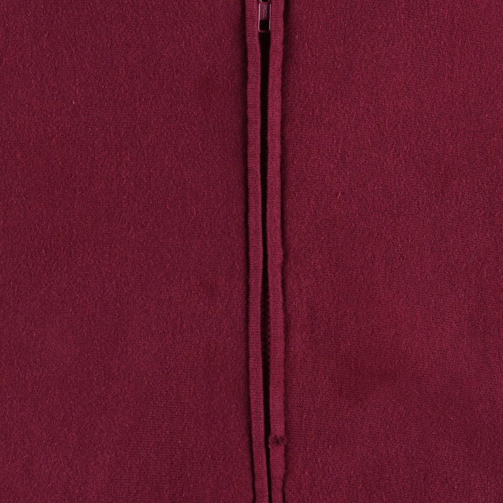 90'S Champion Reverse Weave embroidered tag full-zip sweatshirt hoodie, made in USA, men's size XL equivalent. cotton burgundy type Vintage Second Hand