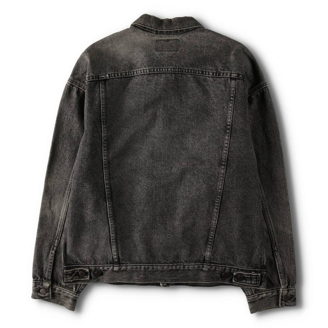 1990'S Levi's 70507-4858 Black Denim Jacket, Made in USA, Men's Size L (approx.), Vintage cotton black type Vintage Second Hand