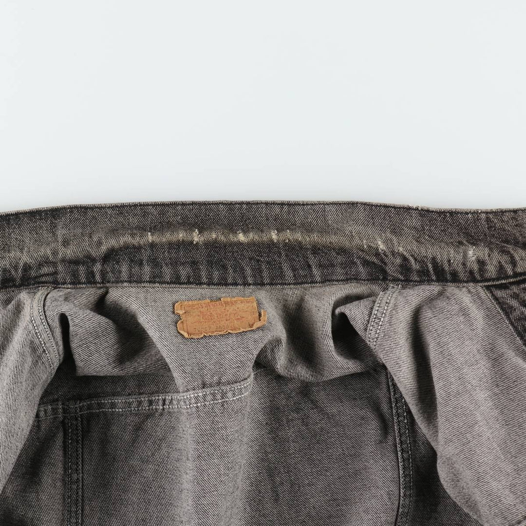 1990'S Levi's 70507-4858 Black Denim Jacket, Made in USA, Men's Size L (approx.), Vintage cotton black type Vintage Second Hand