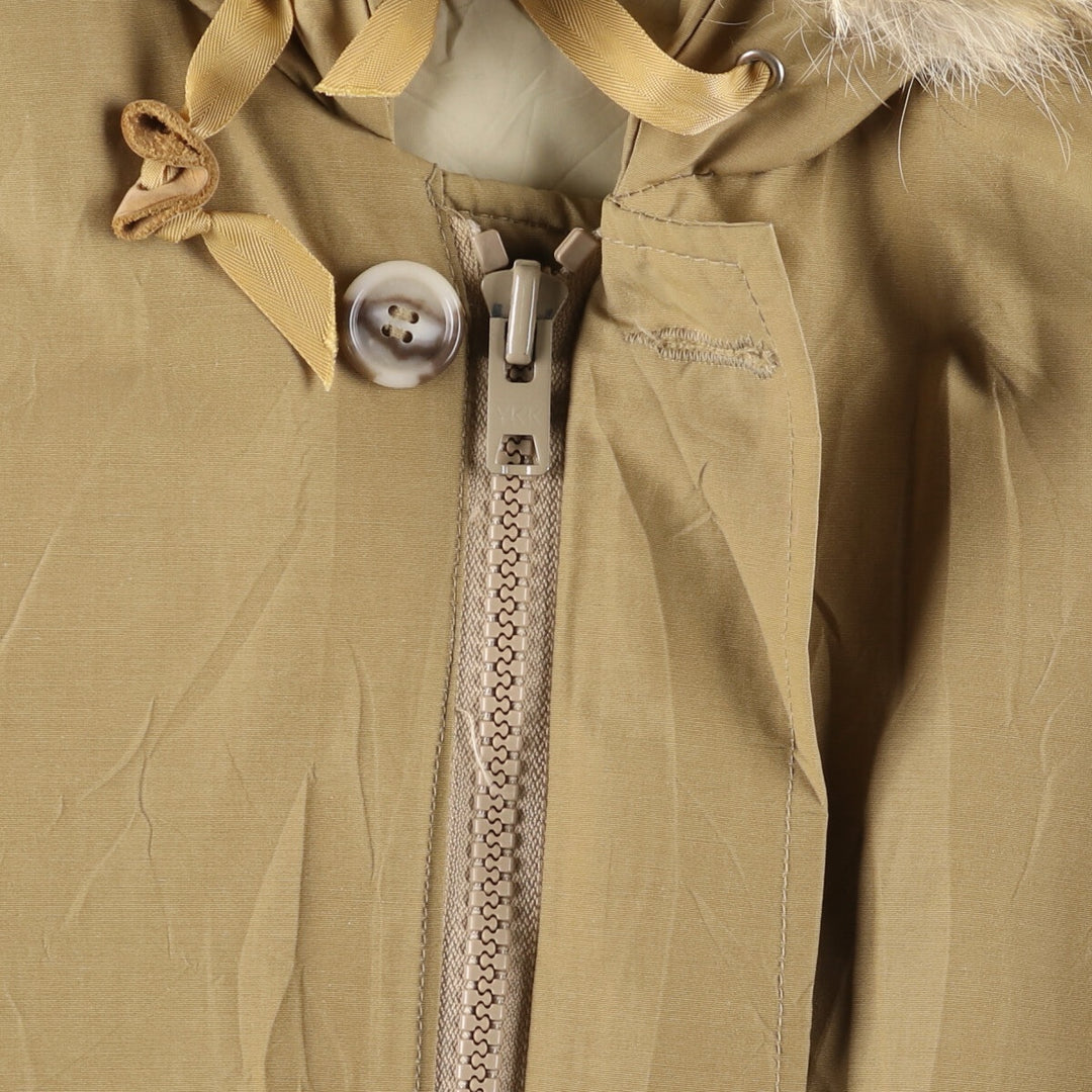 70'S WOOLRICH White Tag Arctic Parka Goose Down Parka Men's L Size Vintage cotton Beige type Vintage Second Hand