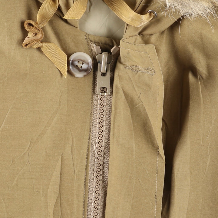 70'S WOOLRICH White Tag Arctic Parka Goose Down Parka Men's L Size Vintage cotton Beige type Vintage Second Hand