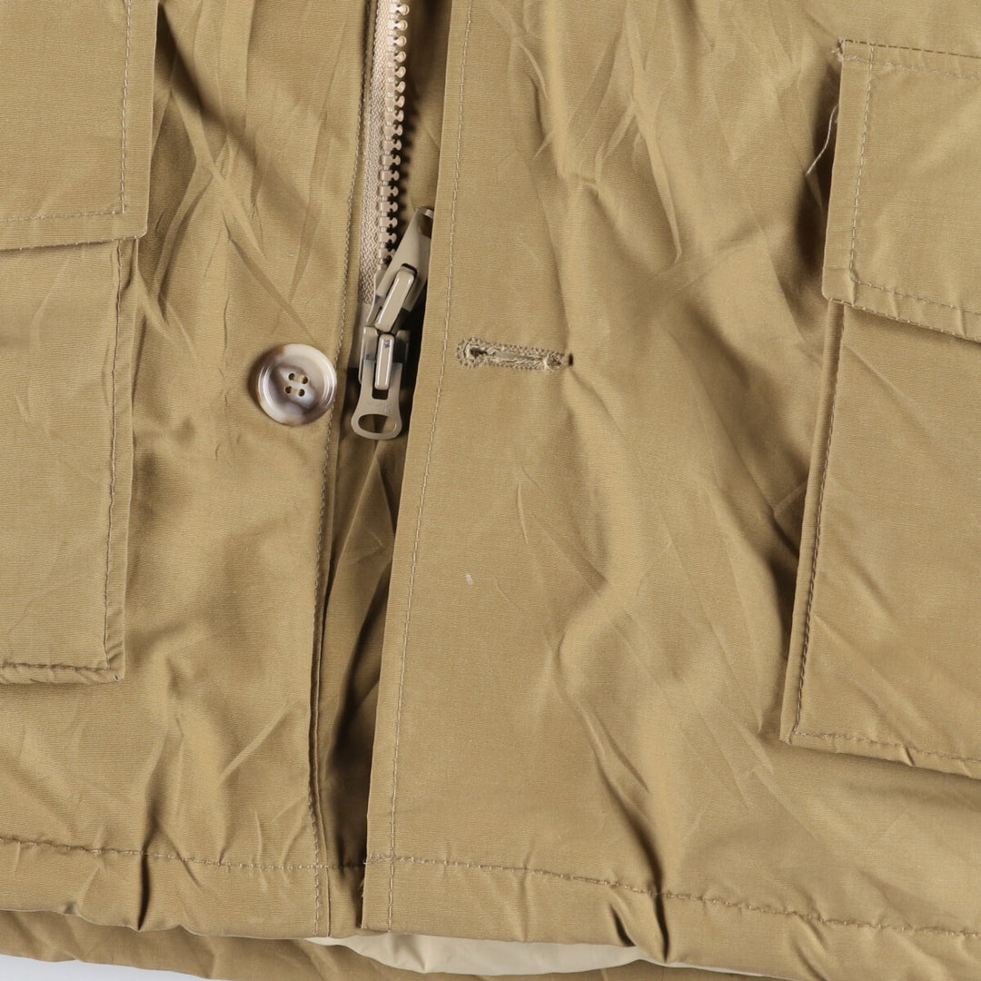 70'S WOOLRICH White Tag Arctic Parka Goose Down Parka Men's L Size Vintage cotton Beige type Vintage Second Hand