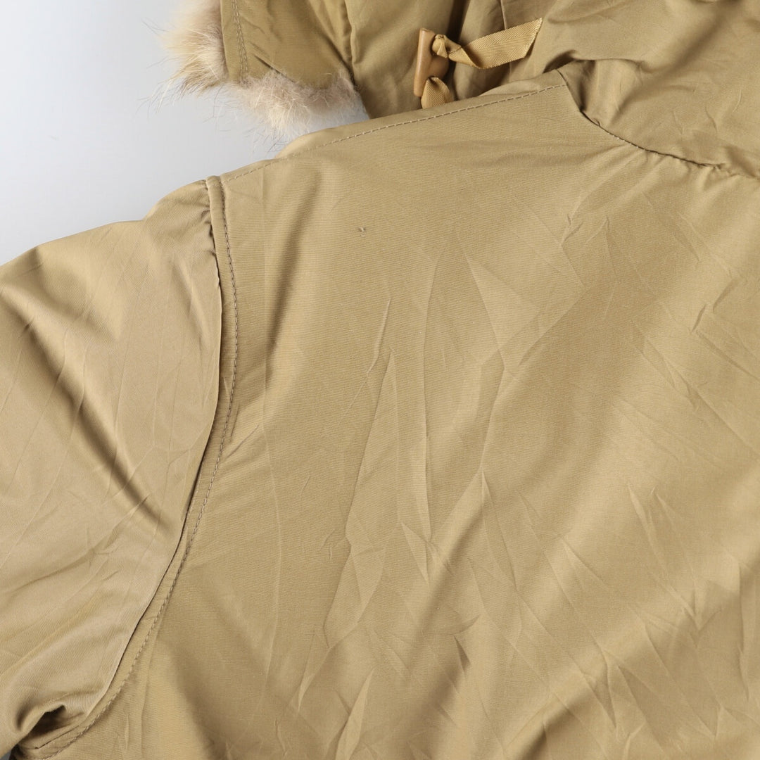 70'S WOOLRICH White Tag Arctic Parka Goose Down Parka Men's L Size Vintage cotton Beige type Vintage Second Hand