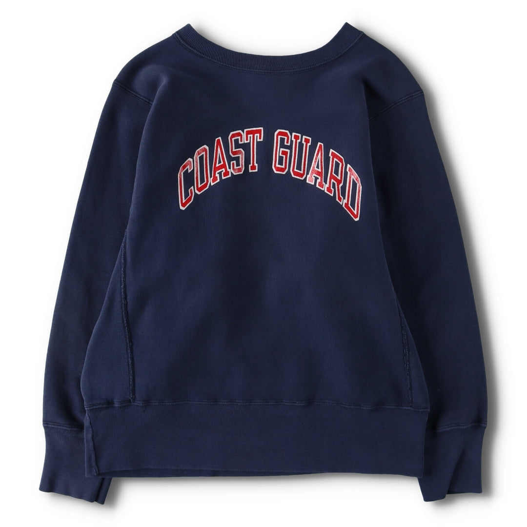 80'S Champion Reverse Weave Tricot Tag COAST GUARD Logo Sweatshirt Trainer Made in USA Men's S /eva003421