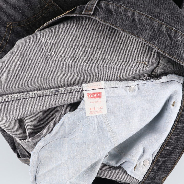 90'S Levi's 517 Black Denim Bootcut Denim Pants Made in USA Men's W34 Vintage /eva003447
