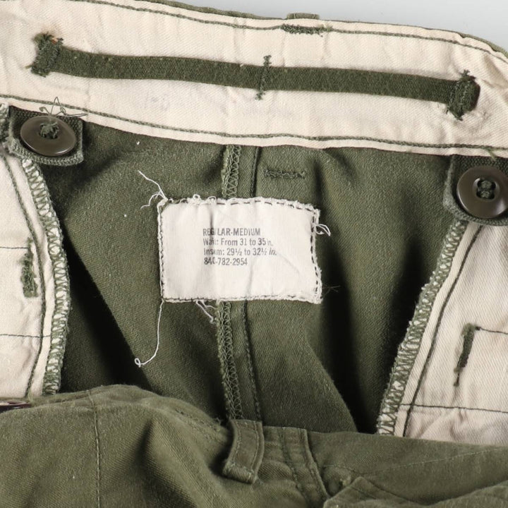 1960'S US Army M-65 Military Cargo Pants Made in USA REGULAR-MEDIUM Men's W37 equivalent Vintage /eva003454