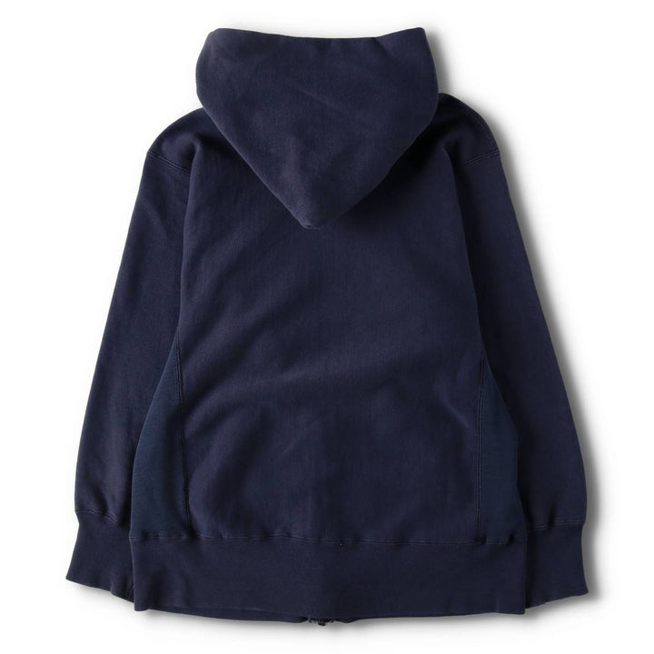 80'S Champion Reverse Weave Tricot Tag Sweat Full Zip Hoodie Made in USA Men's M Vintage cotton navy blue type Vintage Second Hand