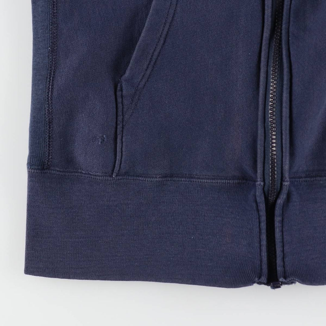 80'S Champion Reverse Weave Tricot Tag Sweat Full Zip Hoodie Made in USA Men's M Vintage cotton navy blue type Vintage Second Hand