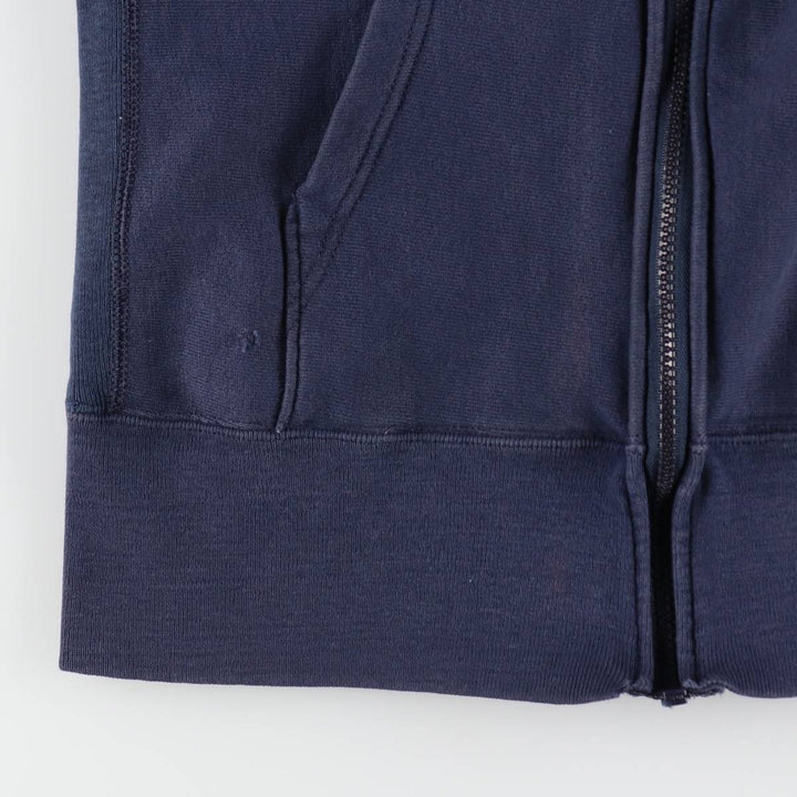 80'S Champion Reverse Weave Tricot Tag Sweat Full Zip Hoodie Made in USA Men's M Vintage cotton navy blue type Vintage Second Hand