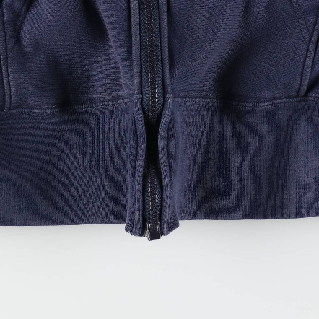 80'S Champion Reverse Weave Tricot Tag Sweat Full Zip Hoodie Made in USA Men's M Vintage cotton navy blue type Vintage Second Hand