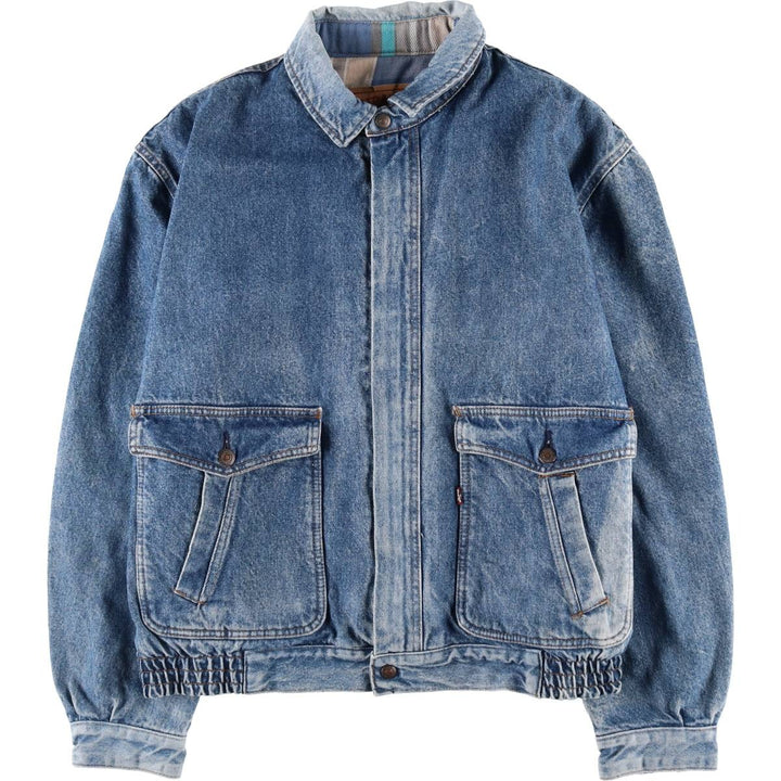 90'S Levi's 75069-0214 Oversized Patch Denim Jacket Men's Size L Vintage /eva003481