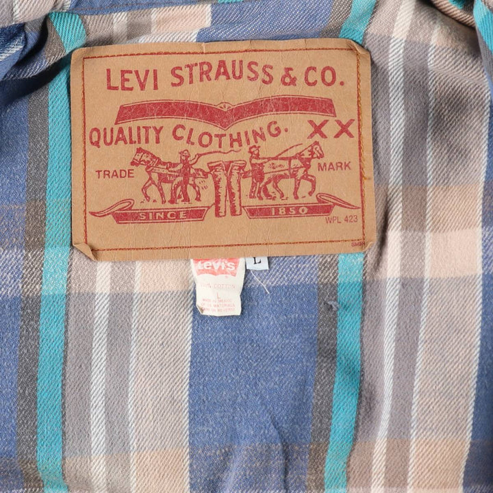 90'S Levi's 75069-0214 Oversized Patch Denim Jacket Men's Size L Vintage /eva003481