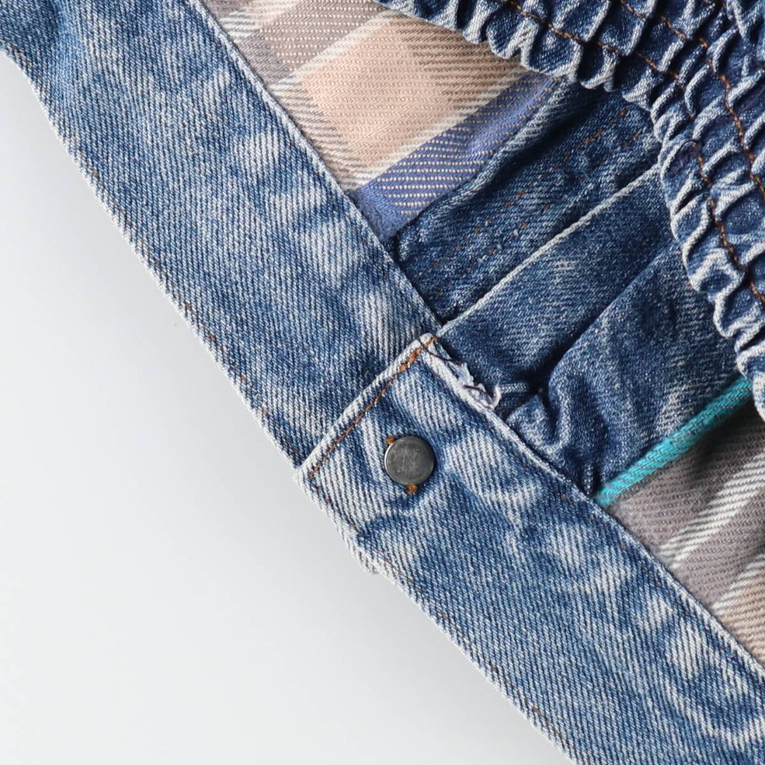 90'S Levi's 75069-0214 Oversized Patch Denim Jacket Men's Size L Vintage /eva003481