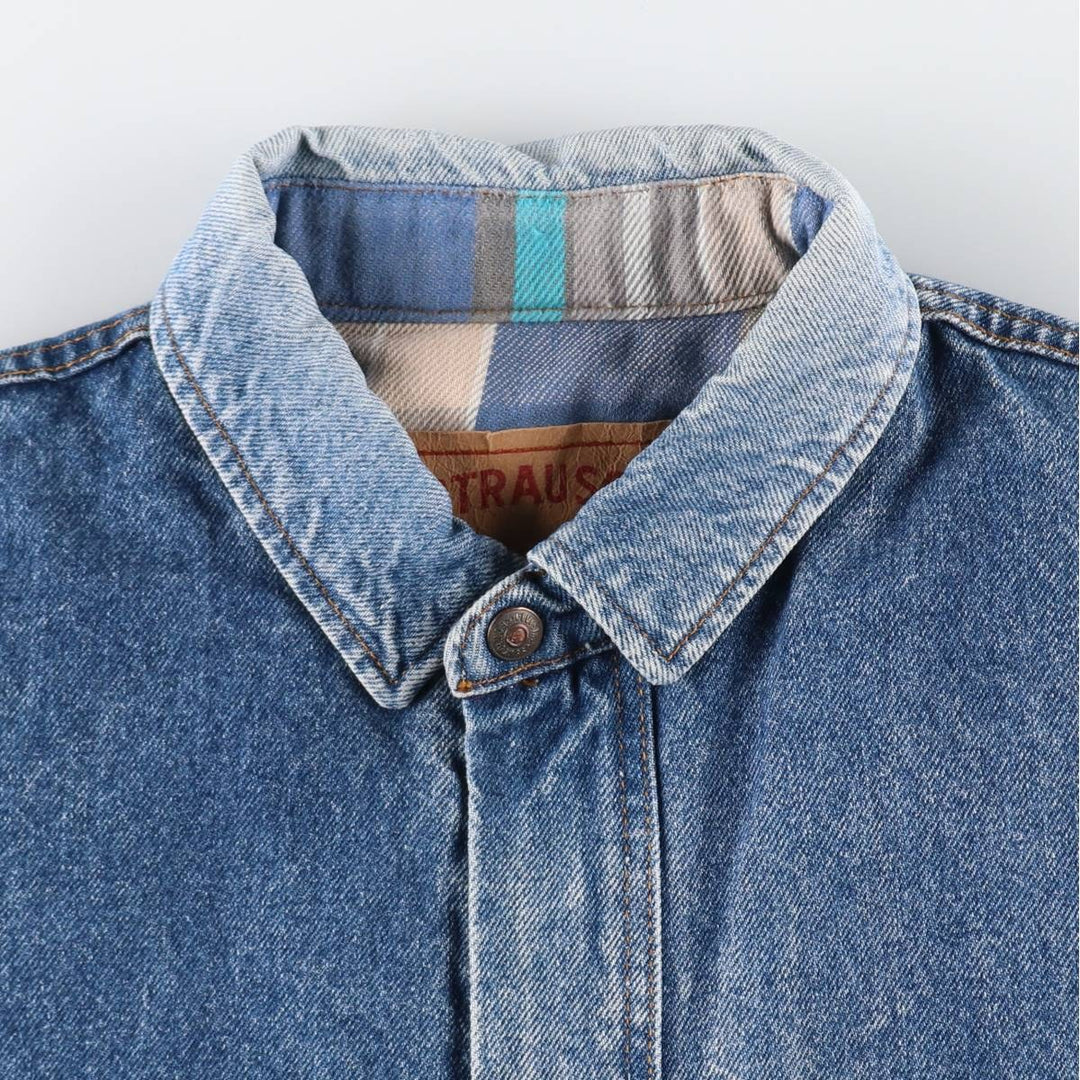 90'S Levi's 75069-0214 Oversized Patch Denim Jacket Men's Size L Vintage /eva003481