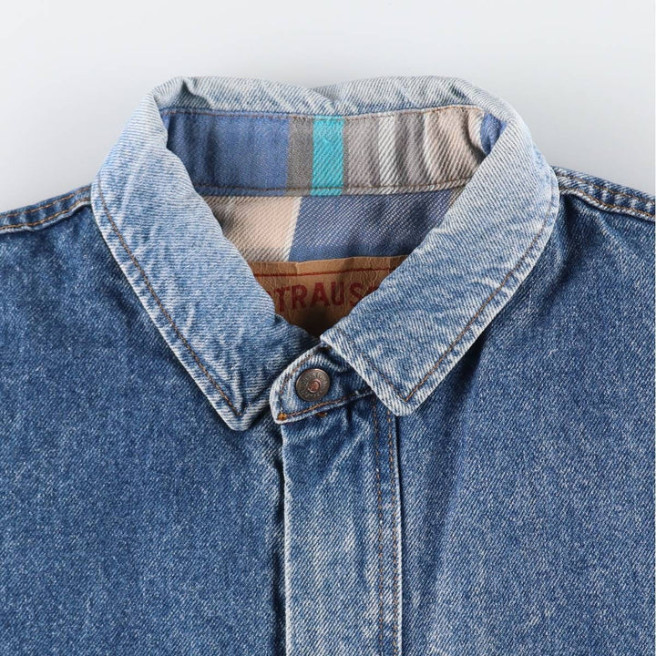 90'S Levi's 75069-0214 Oversized Patch Denim Jacket Men's Size L Vintage /eva003481