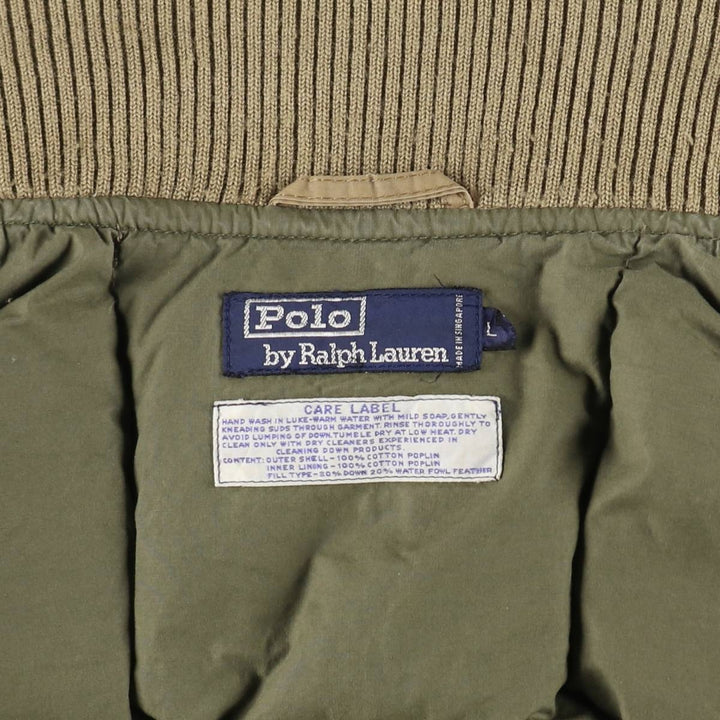 80s~ Ralph Lauren POLO by Ralph Lauren Down Vest Men's L Size Vintage /eva003482