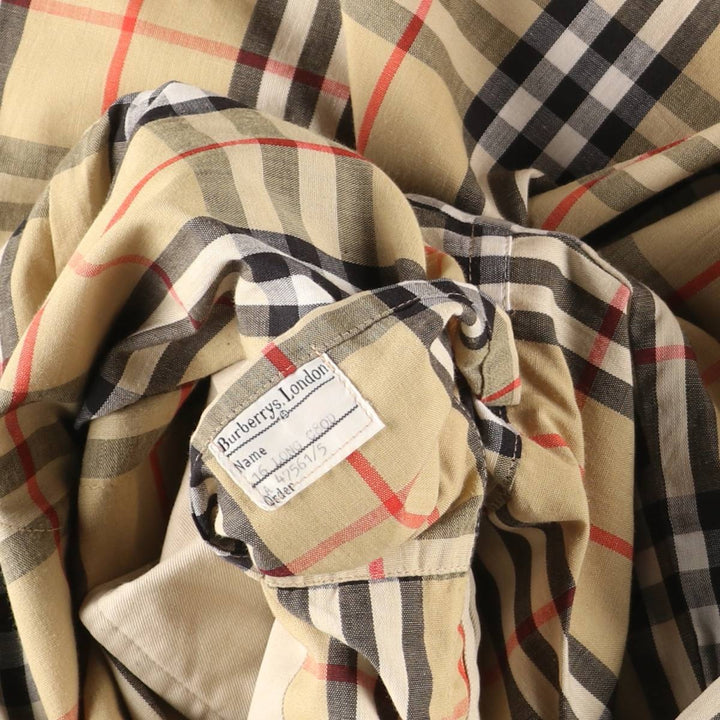 Burberry's Balmacaan Coat, Made in England, Women's Size L cotton Beige type Vintage Second Hand