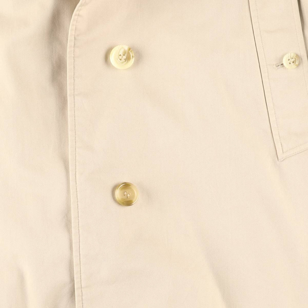 Burberry's Balmacaan Coat, Made in England, Women's Size L cotton Beige type Vintage Second Hand