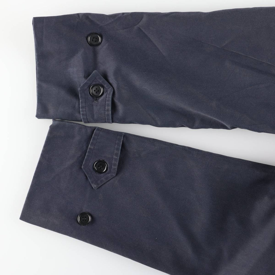 Burberry's Balmacaan Coat, Made in England, Women's Size XL cotton navy blue type Vintage Second Hand