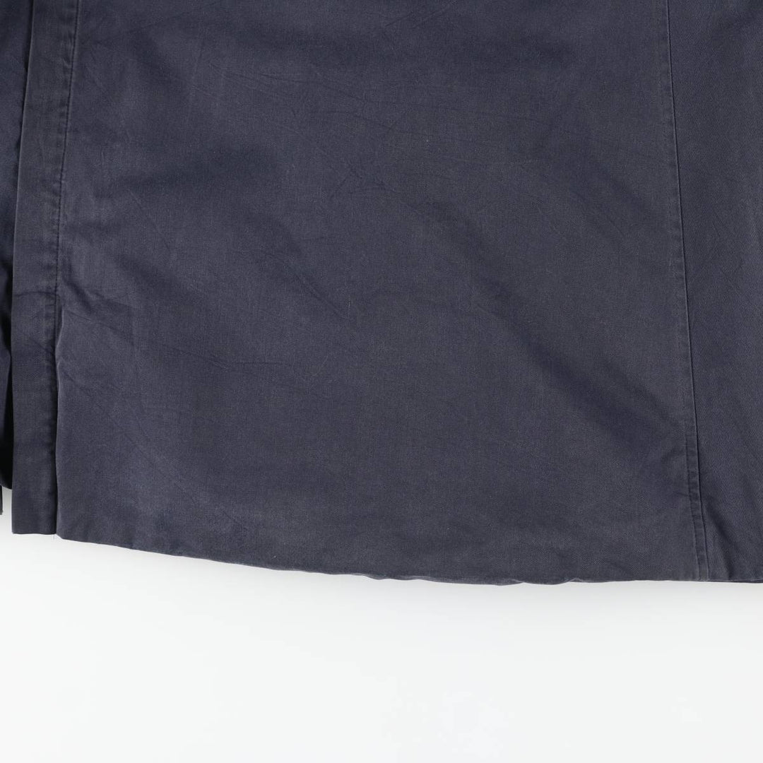 Burberry's Balmacaan Coat, Made in England, Women's Size XL cotton navy blue type Vintage Second Hand