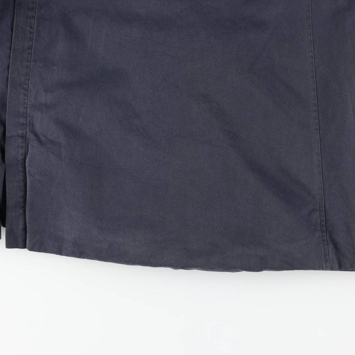 Burberry's Balmacaan Coat, Made in England, Women's Size XL cotton navy blue type Vintage Second Hand