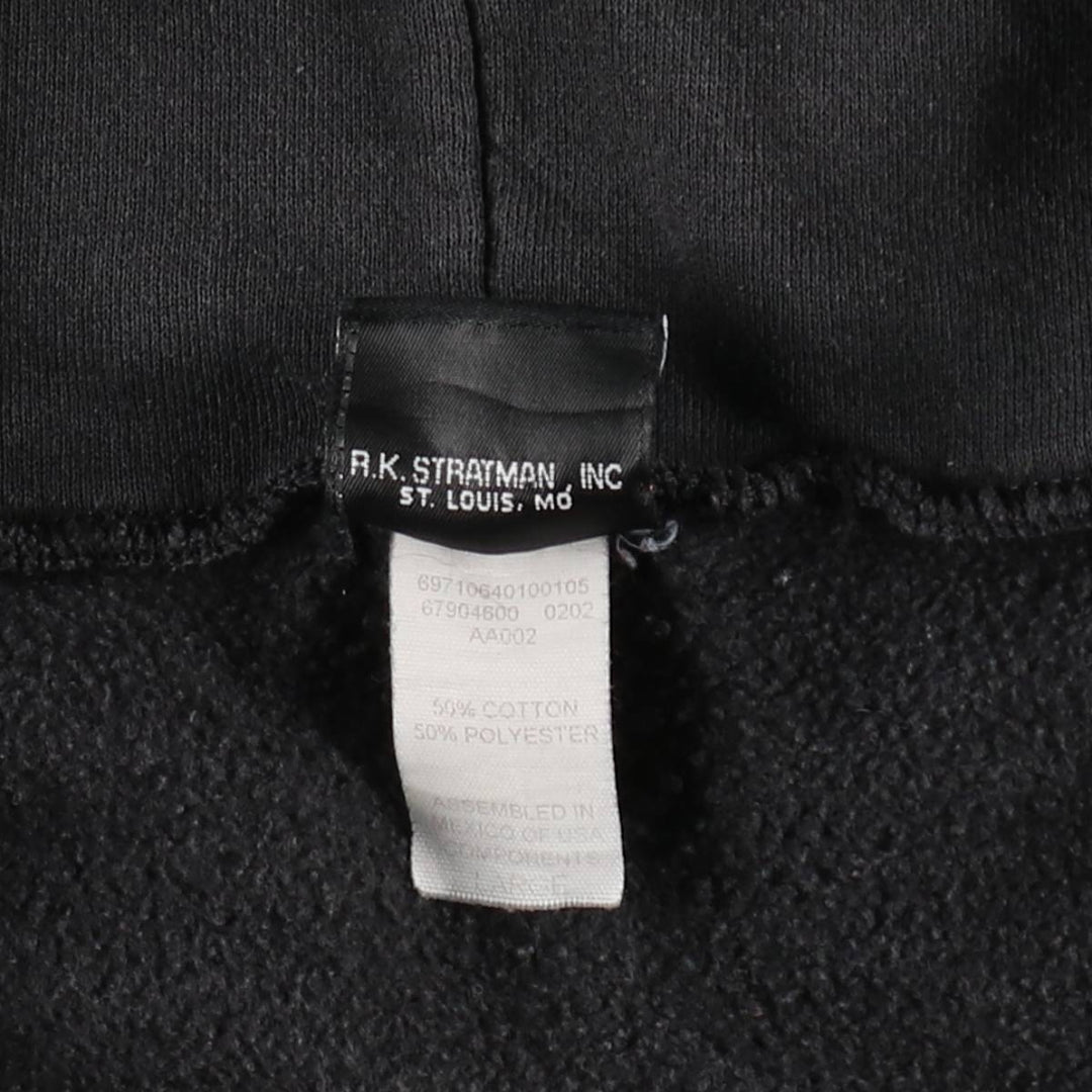 2000'S Harley-Davidson Fire Pattern Full-Zip Sweatshirt Hoodie (Men's Size L) cotton black type Vintage Second Hand
