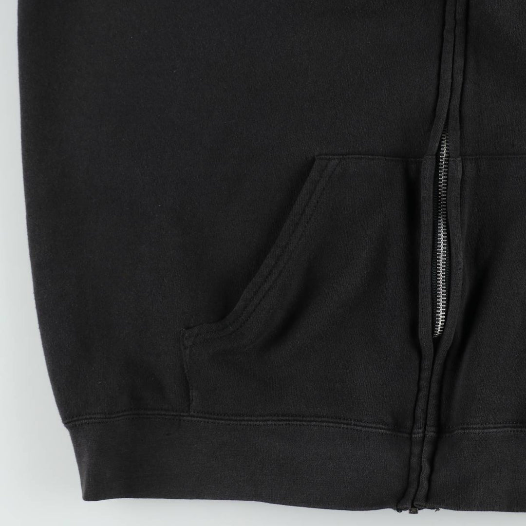 2000'S Harley-Davidson Fire Pattern Full-Zip Sweatshirt Hoodie, Men's Size XL (approx.) cotton black type Vintage Second Hand