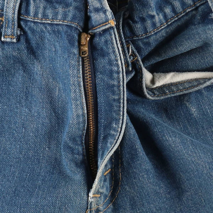 1970'S Levi's 684-0217 Late 66 Series Orange Tab Bell-Bottom Denim Pants W31 L32 (Men's equivalent to W30) Vintage unclear blue type Vintage Second Hand