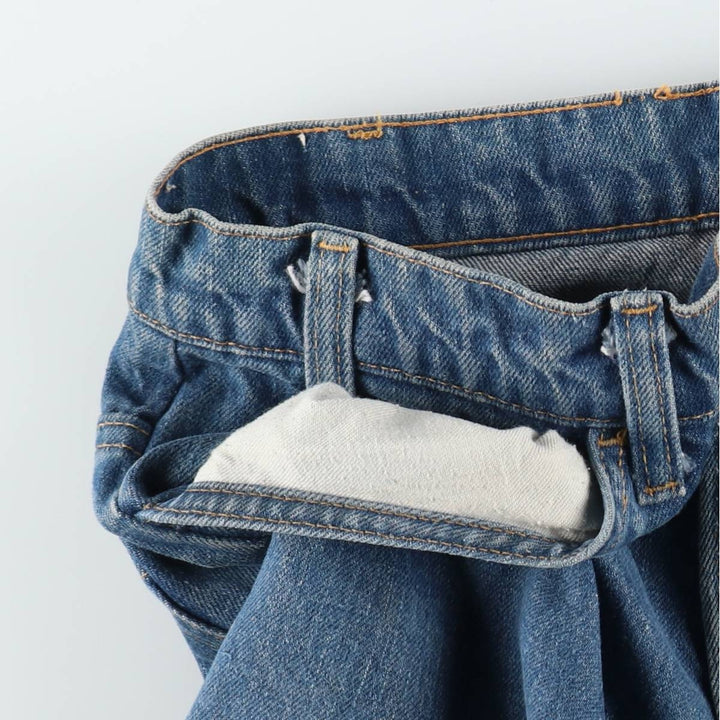 1970'S Levi's 684-0217 Late 66 Series Orange Tab Bell-Bottom Denim Pants W31 L32 (Men's equivalent to W30) Vintage unclear blue type Vintage Second Hand
