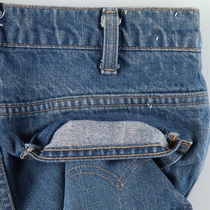 1970'S Levi's 684-0217 Late 66 Series Orange Tab Bell-Bottom Denim Pants W31 L32 (Men's equivalent to W30) Vintage unclear blue type Vintage Second Hand