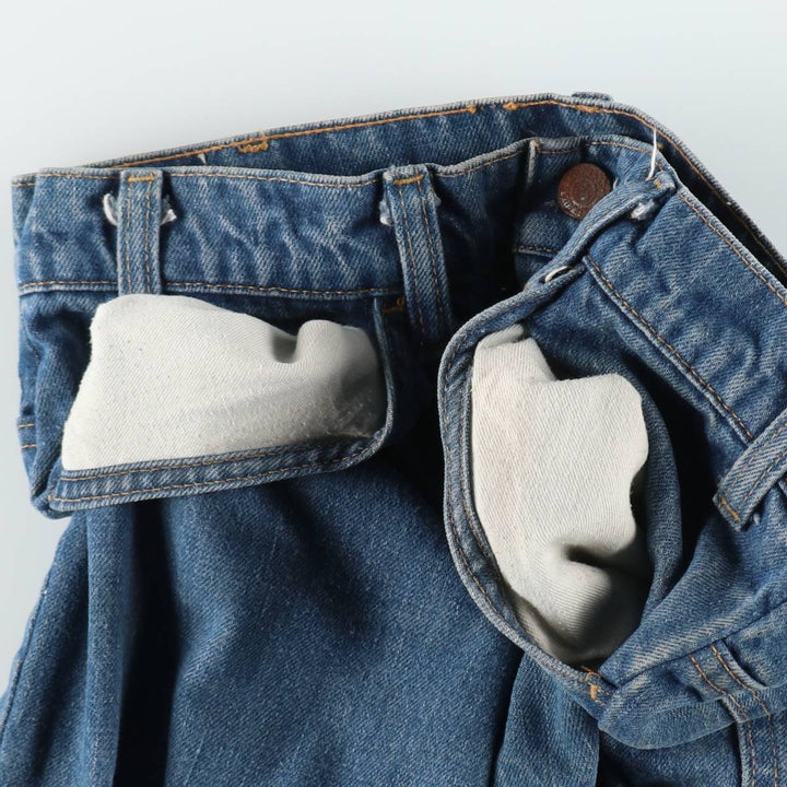 1970'S Levi's 684-0217 Late 66 Series Orange Tab Bell-Bottom Denim Pants W31 L32 (Men's equivalent to W30) Vintage unclear blue type Vintage Second Hand