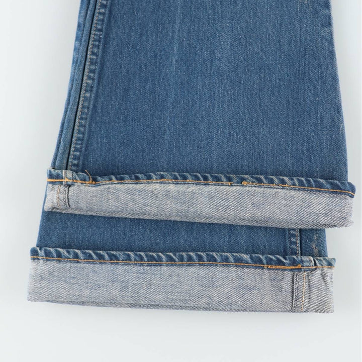 1970'S Levi's 684-0217 Late 66 Series Orange Tab Bell-Bottom Denim Pants W31 L32 (Men's equivalent to W30) Vintage unclear blue type Vintage Second Hand