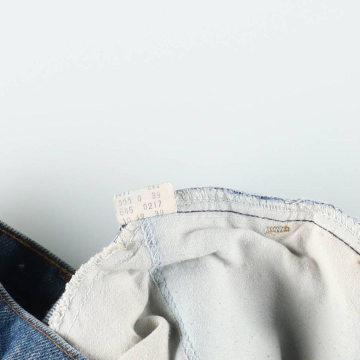 70s-80'S Levi's 646-0217 Orange Tab Bell-Bottom Denim Pants, Men's W30 (approx.), Vintage unclear blue type Vintage Second Hand
