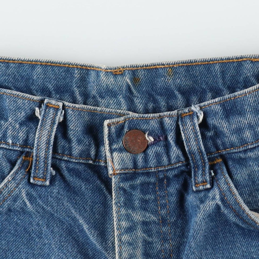 70s-80'S Levi's 646-0217 Orange Tab Bell-Bottom Denim Pants, Men's W30 (approx.), Vintage unclear blue type Vintage Second Hand