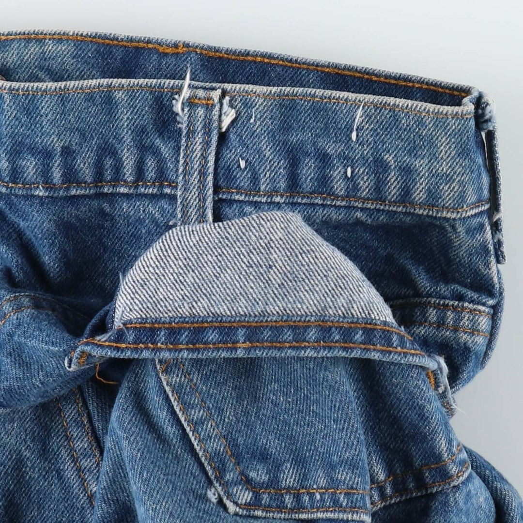 70s-80'S Levi's 646-0217 Orange Tab Bell-Bottom Denim Pants, Men's W30 (approx.), Vintage unclear blue type Vintage Second Hand