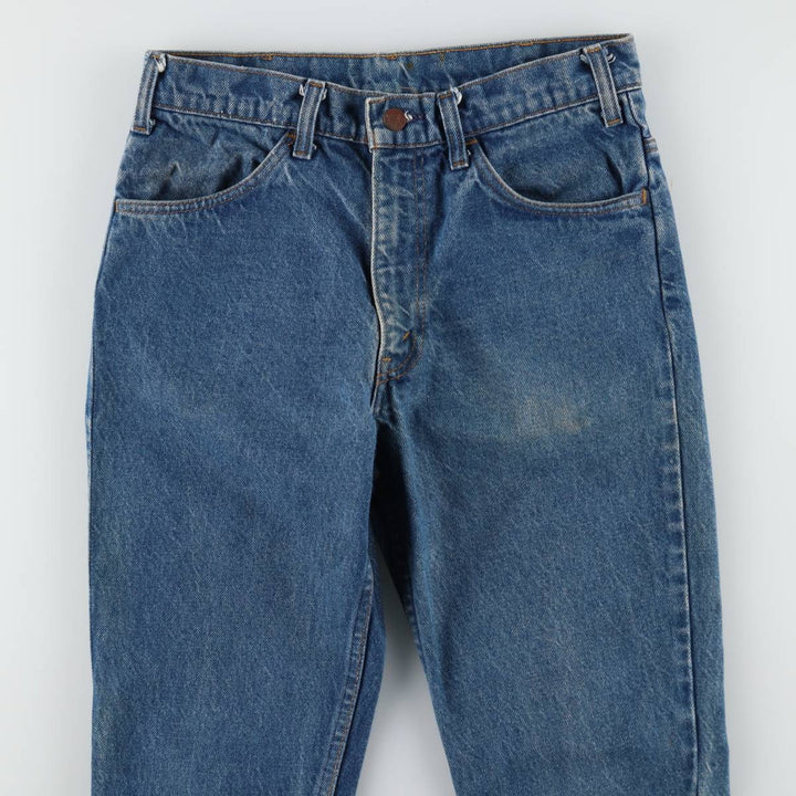 70s-80'S Levi's 646-0217 Orange Tab Bell-Bottom Denim Pants, Men's W30 (approx.), Vintage unclear blue type Vintage Second Hand