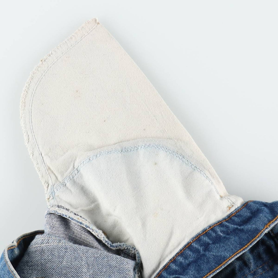 70s-80'S Levi's 646-0217 Orange Tab Bell-Bottom Denim Pants, Men's W30 (approx.), Vintage unclear blue type Vintage Second Hand