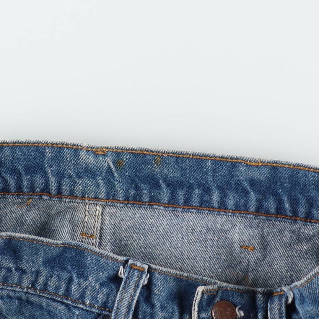 70s-80'S Levi's 646-0217 Orange Tab Bell-Bottom Denim Pants, Men's W30 (approx.), Vintage unclear blue type Vintage Second Hand