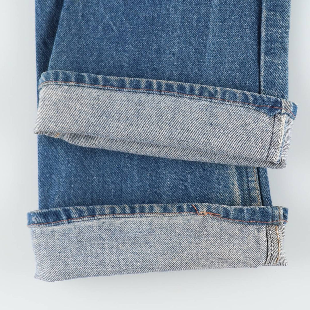 70s-80'S Levi's 646-0217 Orange Tab Bell-Bottom Denim Pants, Men's W30 (approx.), Vintage unclear blue type Vintage Second Hand