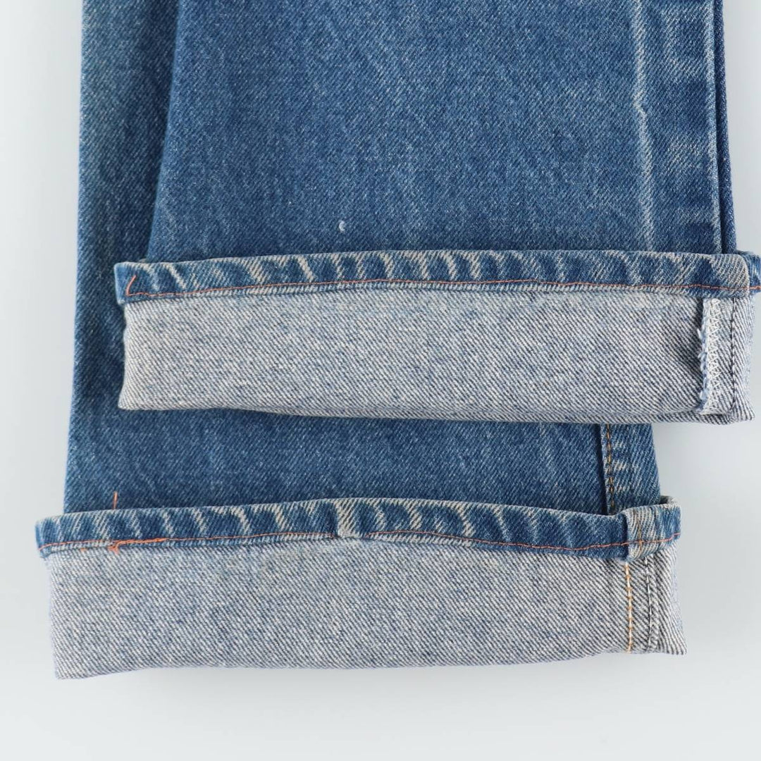 70s-80'S Levi's 646-0217 Orange Tab Bell-Bottom Denim Pants, Men's W30 (approx.), Vintage unclear blue type Vintage Second Hand