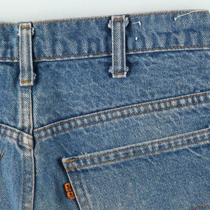 70s-80'S Levi's 646-0217 Orange Tab Bell-Bottom Denim Pants, Men's W30 (approx.), Vintage Orange Tab unclear blue type Vintage Second Hand