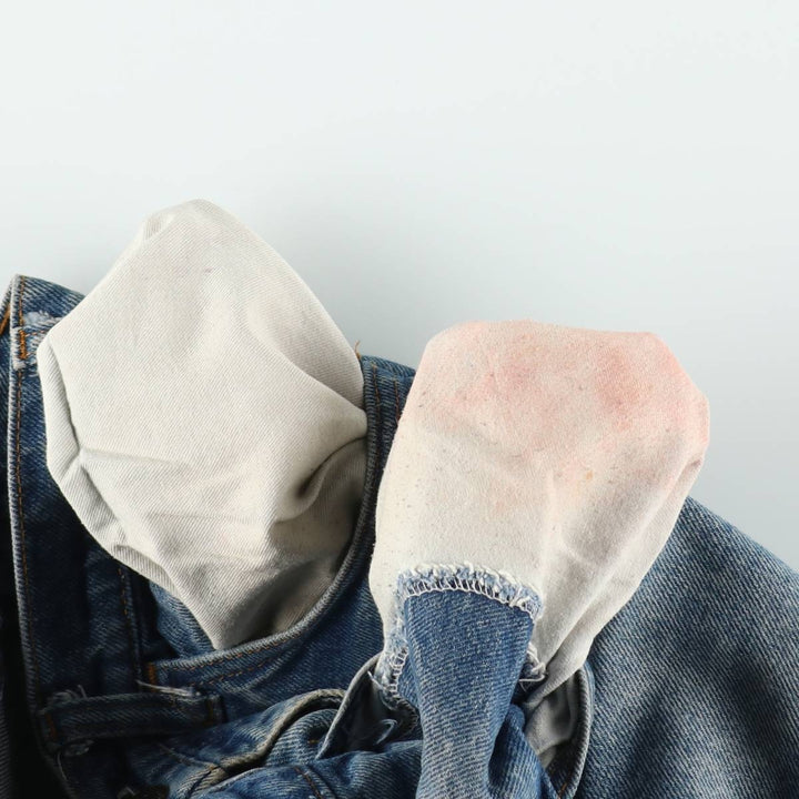 70s-80'S Levi's 646-0217 Orange Tab Bell-Bottom Denim Pants, Men's W30 (approx.), Vintage Orange Tab unclear blue type Vintage Second Hand