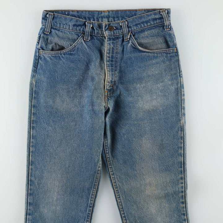 70s-80'S Levi's 646-0217 Orange Tab Bell-Bottom Denim Pants, Men's W30 (approx.), Vintage Orange Tab unclear blue type Vintage Second Hand