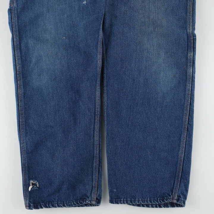 60s-70'S JCPenney BIG MAC denim painter pants, men's size W34 (approx.), vintage. cotton blue type Vintage Second Hand
