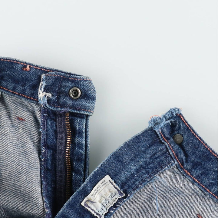 60s-70'S JCPenney BIG MAC denim painter pants, men's size W34 (approx.), vintage. cotton blue type Vintage Second Hand