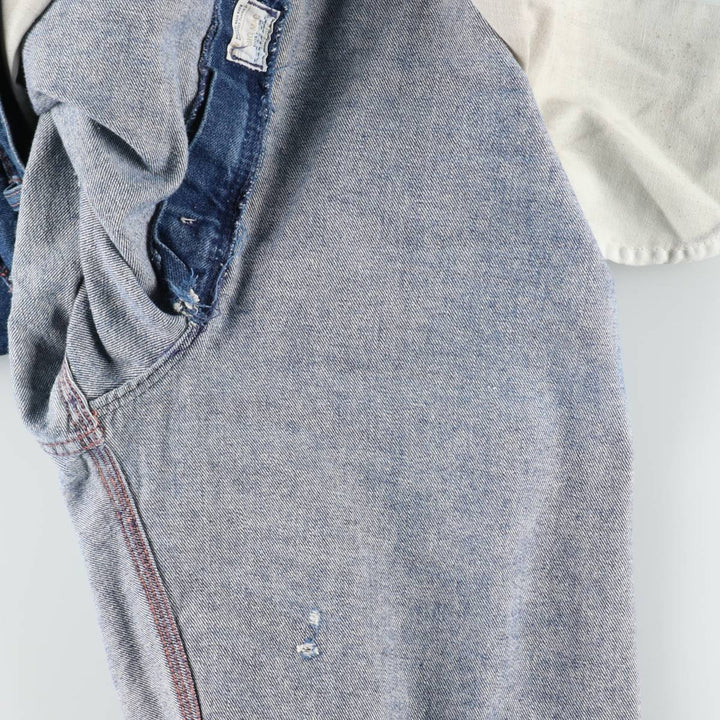 60s-70'S JCPenney BIG MAC denim painter pants, men's size W34 (approx.), vintage. cotton blue type Vintage Second Hand